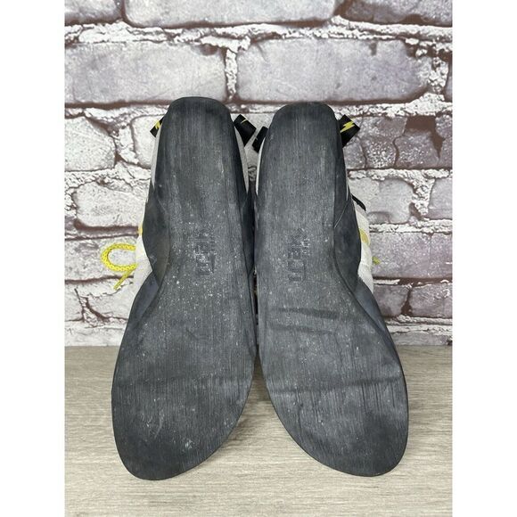 Evolv Defy Gray & Yellow Lace Up Climbing Shoes Fog Men Sz 12M US/46EU - Picture 9 of 16